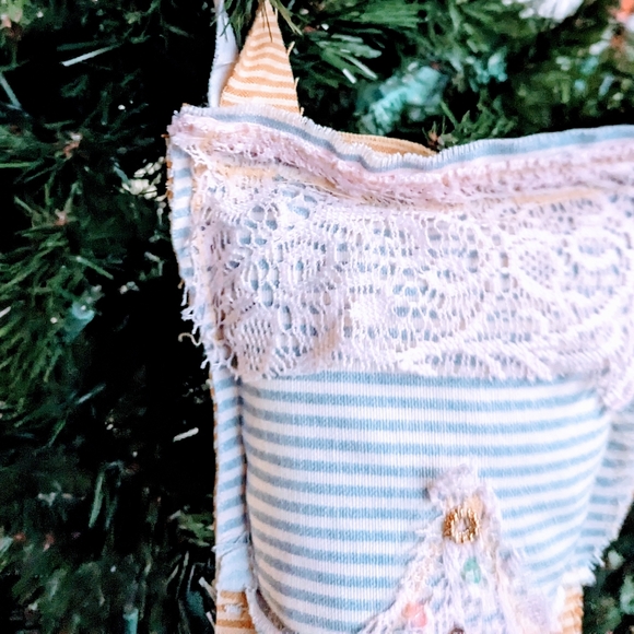 OOAK Handmade Christmas Stocking Perfect Gift for Teachers, Friends, Coworkers - Picture 3 of 5